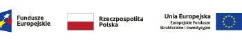 zestawienie znaków Funduszy Europejskich, Flagi Polski oraz Unii Europejskiej